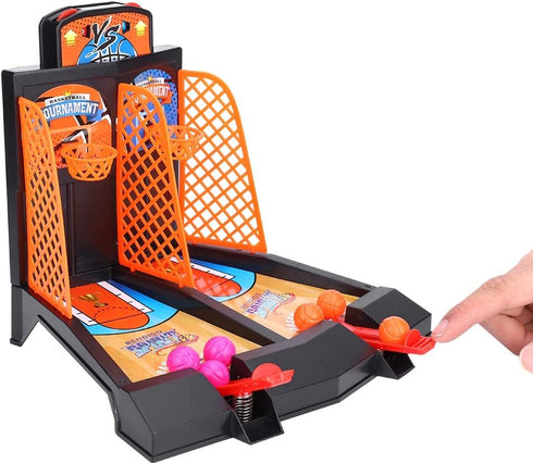 Alomejor Basketball Shooting Game 2 Player Desktop Table Basketball Classic Games Hoop Set for Kids