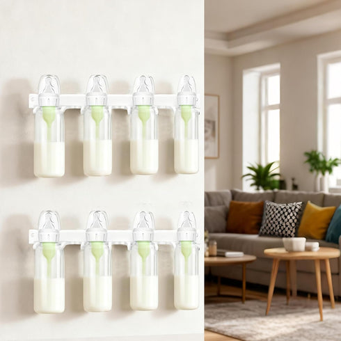 Essentials2-Pieces Palksky Baby Bottle Storage Organizer for Dr. Brown's,Baby Bottle Holder for Wall Storage, Fridge