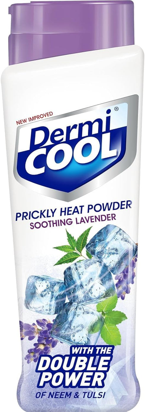 Metrey Herbotech Dermi-Cool. Prickly Heat Powder, Lavender Scent, 400G