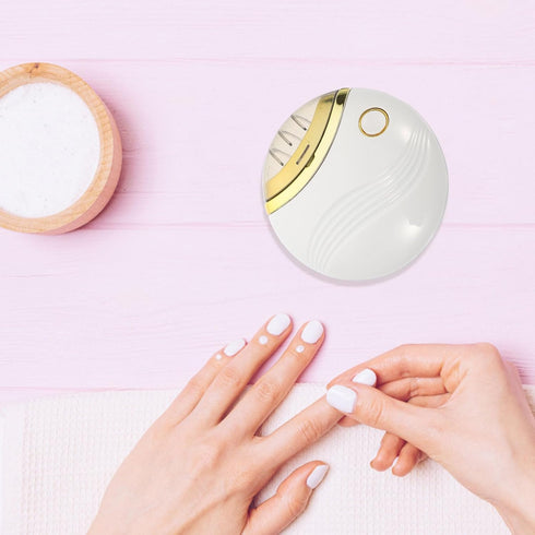 Trimmer Set Mikinona Rechargeable Electric Nail Clipper and for Babies with USB Charging, Portable White Nail Care Kit