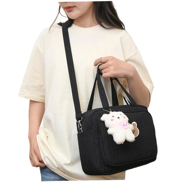 Rwigeboo Diaper Bag, Large Capacity Diaper Tote Bag with Multi-Pocket, Handheld/Crossbody, Zipper Baby