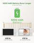SANNCE 1080P Light,5.5" Reminder,1000ft Baby Monitor with Camera & Night Baby Monitor with Temperature and Sound Alarm