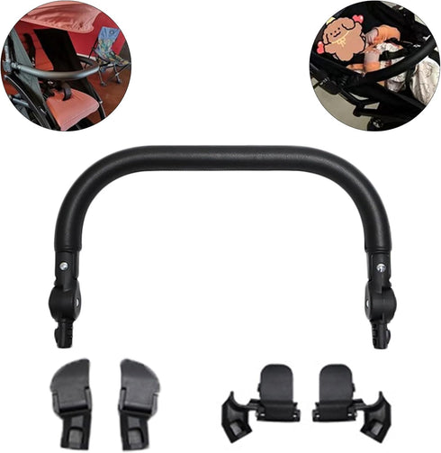 jojobasec Pram Infant Pushchair Armrest Bumper Baby Stroller with Adjust Angles Stroller Accessories