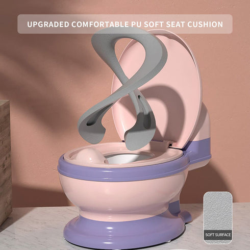 Koyosnier Potty Training Toilet, Realistic Potty Training Seat, Toddler Potty Chair with Soft Seat, Removable Potty