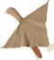 Organic Cotton Security Blanket for Baby Boys and Girls, Khaki Goose Soft Muslin Cotton Blanket, Breathable