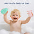 15 Baby Bath Toys for Toddlers, PCS Mold Free Bathtub Water Play Toys with Rainbow Color Floating Boats Spoons