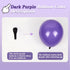 147pcs Purple Balloon Garland Arch Kit, Different Sizes with Dark Purple Light Purple Metallic Silver Confetti Lavender
