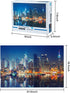 New York City Skyline Art 1000 Pieces Jigsaw Puzzles, DIY Educational Brain Challenge Games for Adults Kids