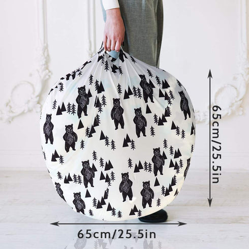 Baby Lounger Cover, Bear Newborn Lounger Cover for Boys, Snugly Fit Infant Removable Slipcover (Lounger Pillow Not