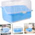 BESPORTBLE Box Portable Bottle Storage Box with Cover Multi Functional Milk Bottle Drying Rack Organizer for Straws