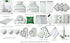 Set 3 (3 Pack Bacati - Sports Muslin of Wash Cloths or Hooded Towel Washcloths, Soccerball Green/Grey)
