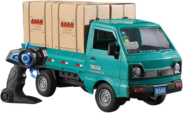 GoolRC Remote Control Car Kei Truck, 1:16 Scale RC Transport Pickup Truck
