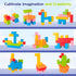 Hisine 24 1.18 inch 3 4 5 6 7 8 3+(ESP. 3-8) (48) Magnetic Blocks, PCS Magnetic Building Blocks for Toddlers Years Old