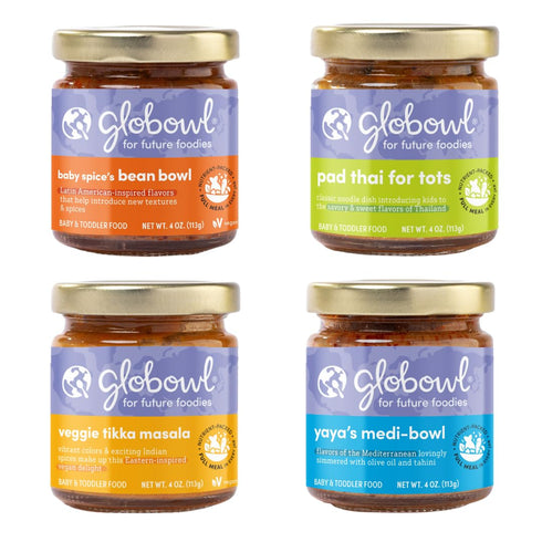 Globowl Stage 3 Baby Food & Toddler Meals, 6+ Months Early Allergen