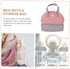 ibasenice Portable Breast Milk Storage Bag for Travel Insulated Cooler Pouch Adjustable Strap Milk Organizer