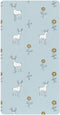 miaozhen Cotton Crib Sheets for Baby Boys Girls Soft Stretchy Simple Line Deer