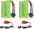 2PCS 7.4V 500mah SM-4P Plug Charging Battery - USB Charging Cable for EC16 DE85 RC Toy Car Model