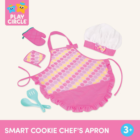 Battat Play Circle Kitchen Toys for Toddlers, Baking Set, Chef's Hat & Apron, Pretend Play, 3+ Years