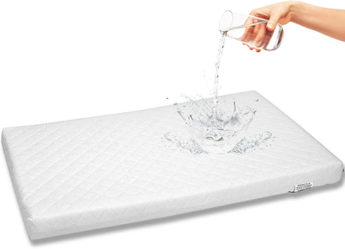 First Essentials Bassinet Cradle Mattress Pad (Rectangle, 18X36) for Newborn Comfort Breathable Easy Clean