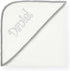 Personalized Hooded Towel for Kids - Custom Embroidered Baby Shower Gift (Grey)