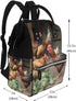 HCBPWVQA Backpack Daypacks Backpack Mommy Farm Chickens Diaper Bag with Changing Pad and Pacifier Holder, Multifunction
