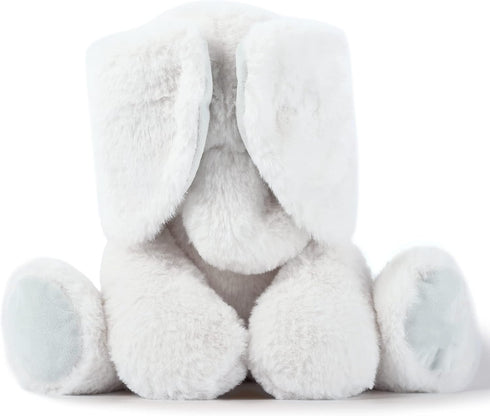 TCBunny Baby Elephant Bedtime Stuffed Animal Plush Toy Gift, 11", Kids, Amy (White)