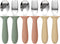 6 Pack Toddler Utensils, Kids Silverware with Silicone Handle, Safe Spoons and Forks Set