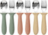 6 Pack Toddler Utensils, Kids Silverware with Silicone Handle, Safe Spoons and Forks Set