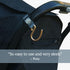 Huhu Essential Stroller Hooks - Lightweight Aluminum Stroller Bag Hook with Adjustable Straps, Matte Gold S-Hooks