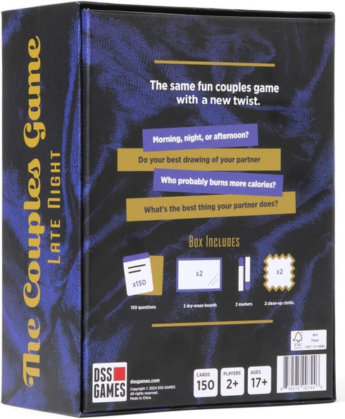 DSS Games The Couples Game Late Night - A Party Game to Play with Your Partner