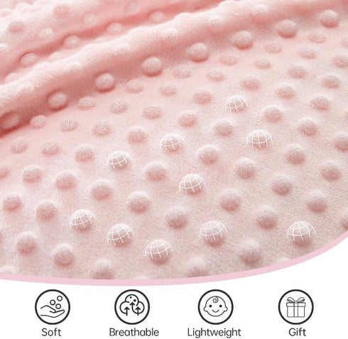 QSTEHEML Flower30*40in) Baby Blankets for Girls,Super Soft Nursery Minky Blanket Unisex, Baby Gifts Double Layer