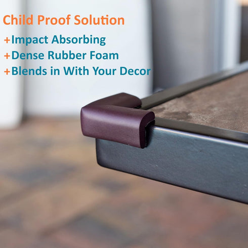 Furniture Edge 16.2ft & Corner Guards, Protective Foam Cushion, Baby Child Proofing Set for Table, Fireplace