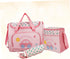 Set KOMBIUDA Multi-Function Large Capacity Diaper Bag for Moms Stylish Baby Nursing Handbag Changing Pad Car Pattern