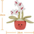 Apricot Lamb Potted Flower Plush Butterfly Orchid Plant, Soft Cute Plushies Toys for Baby Girl and Boy