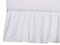 TL Care 100% Natural Cotton Percale Crib Bed Skirt, White, Soft Breathable,