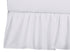 TL Care 100% Natural Cotton Percale Crib Bed Skirt, White, Soft Breathable,