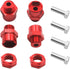 4Pack Vgoohobby Metal Wheel Hex Drive Hub Adapter, 12mm to 17mm Conversion for 1/10 Off-Road RC Cars