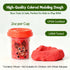 Waybla Set 12 12 2oz Christmas Modeling Dough Colors, Holiday Theme Plastic Cutters, per Cup, DIY Craft Kit for Kids