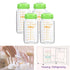 4 Pack, 8 oz Set Matyz Glass Breastmilk Storage Containers, Bottle, Compatible with Spectra Medela Philips Pump