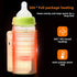 NOENNULL Portable Bottle Warmer for Travel Rapid Warming Cordless Milk Warmer Battery Powered Temperature Display Baby