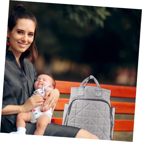 LIFKOME Backpack Outdoor Diaper Bag for Moms Portable Nappy Bag Stylish Design Great Organizer for Essentials
