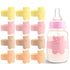 LemonRoad 12 Pcs Bottle Labels Daycare Reusable, Bear Pattern Waterproof Silicone Baby Bottle