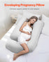 VEVOR Pregnancy Pillow, G-Shaped Maternity Pillow for Sleeping, Full-Body Support Pillow with Removable & Washable