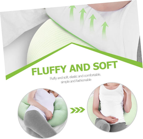 U-Shaped Maternity Pillow - Adjustable Abdominal Support for Pregnant Women