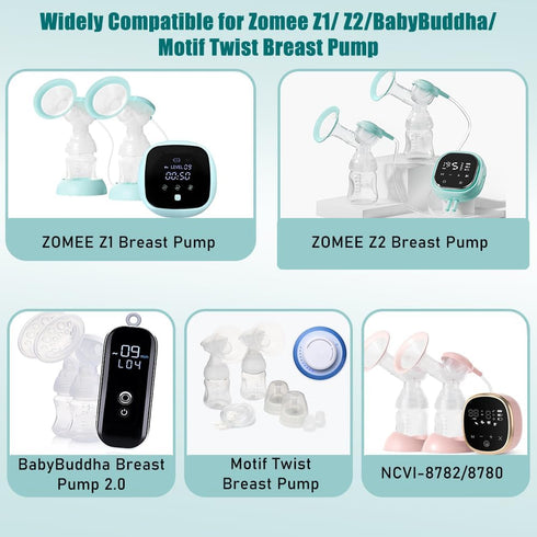 BDICOVE 2pcs Z1/Z2/BabyBuddha/NCVI 8782/8780/Motif Silicone Diaphragm Compatible with Zomee Twist Breast Pump