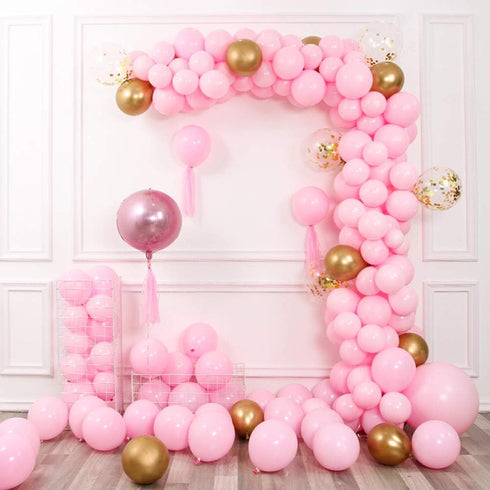 Pastel Pink Balloons, 12 Inch 50pcs Latex Party Balloons for Baby Shower and Birthday Celebrations