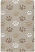 KICPOAY Fitted Crib Sheets Brown Dog Paws Stretchy Portable Playard Sheets for Baby