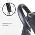 Universal Stroller Handle Sleeve Cover with Zipper, Cleanable Replacement Grip Bar Handlebar, Black