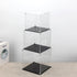 KCGANI Countertop 10x10x10Inch Self-Assembly Acrylic Clear Display Case, Sturdy Acrylic Display Box Cube Collectibles