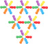 Vaguelly Replacement Wooden Pegs, 60pcs Colorful Chinese Checkers Pegs for Classic Strategy Board Game